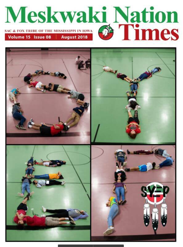 August Meskwaki Nation Times Newsletter Available