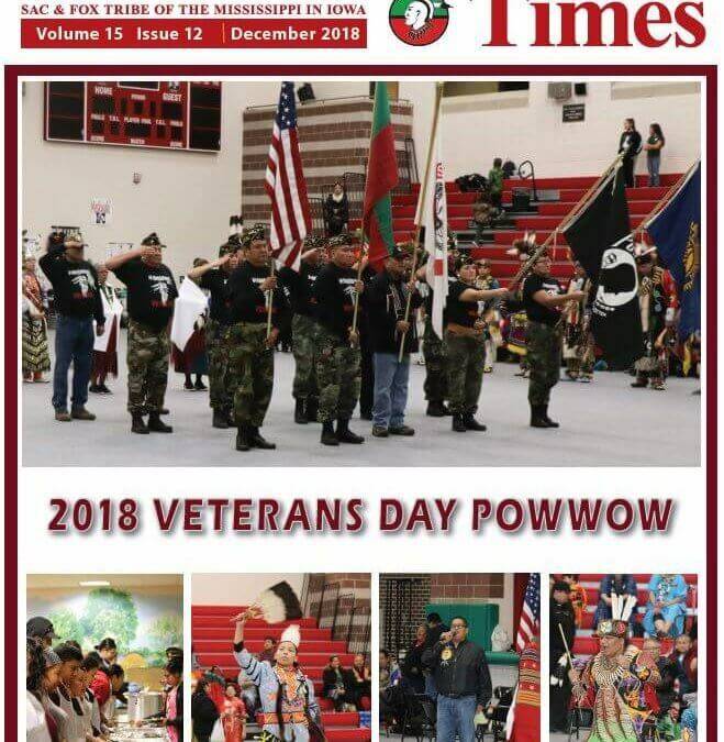 December Meskwaki Nation Times Available Now