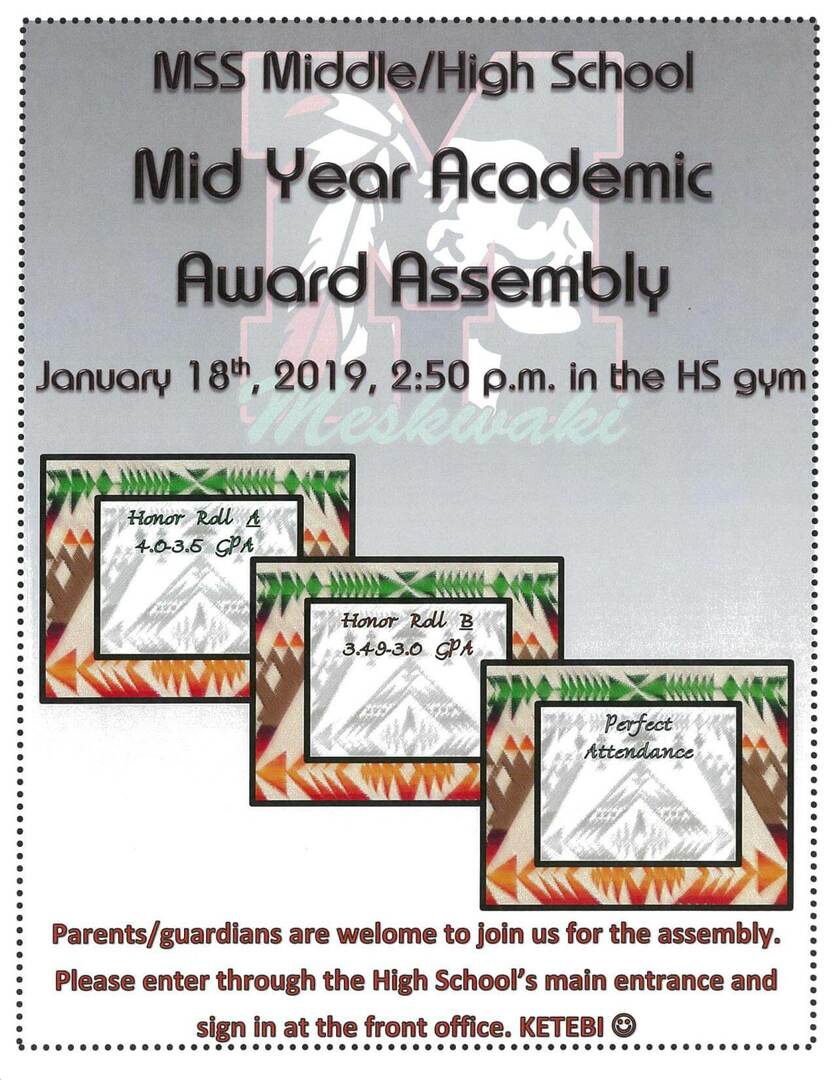 MSS Middle/High School Award Assembly