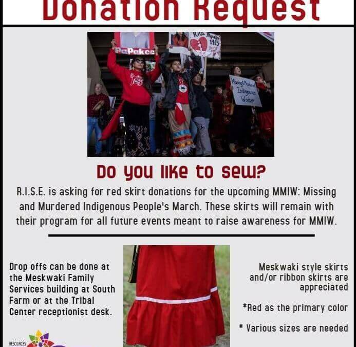 Red Skirt Donation Request