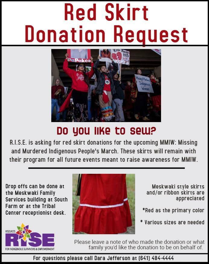 Red Skirt Donation Request