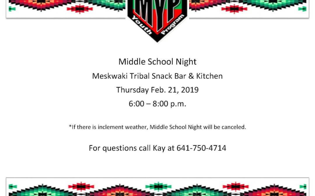 MYP: Middle School Night