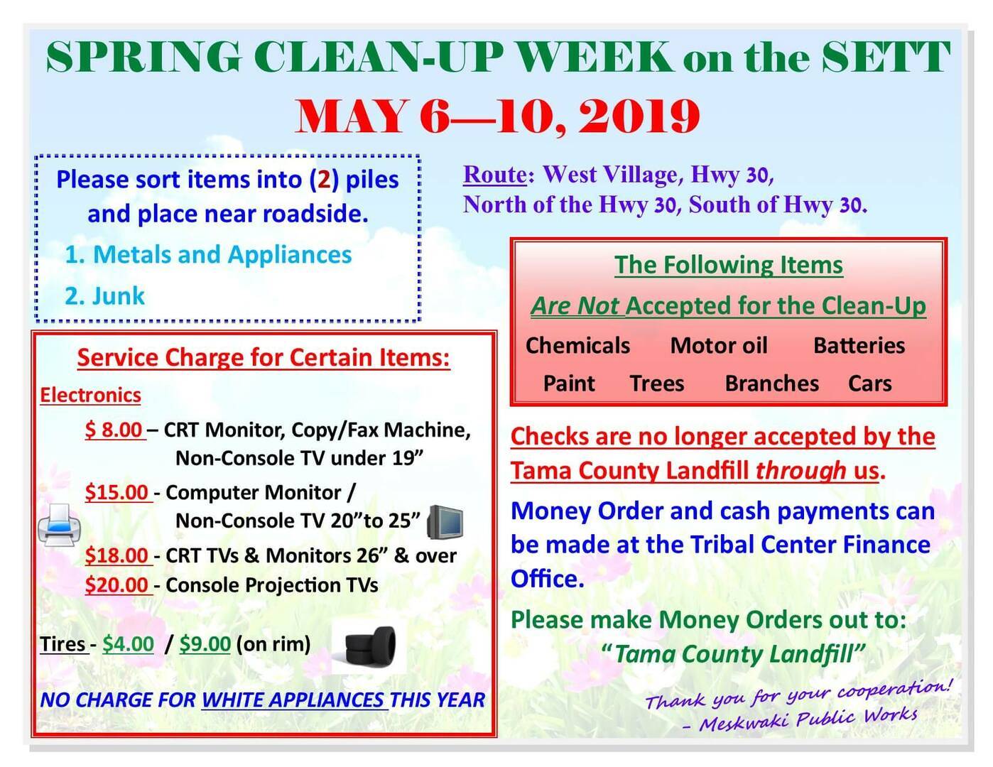 Spring Clean-Up Week May 6-10, 2019