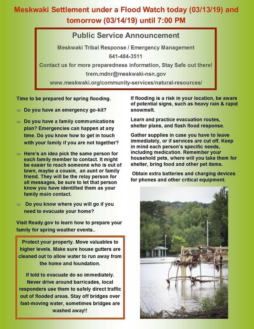 PSA: Flood-Watch and Preparedness