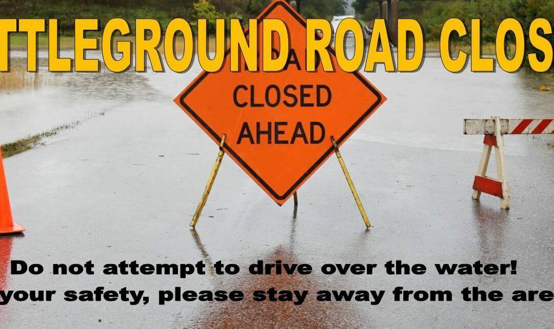 Battleground Road Closed