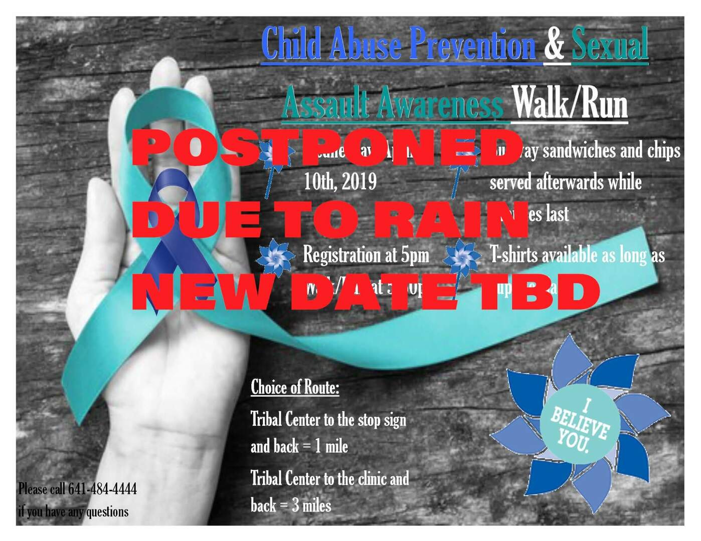 Fun Run Postponed