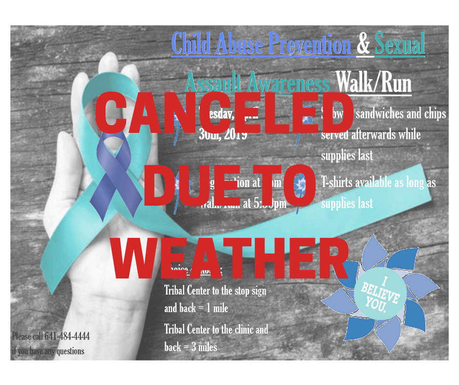 Canceled: Child Abuse Prevention & Sexual Assault Awareness Walk/Run