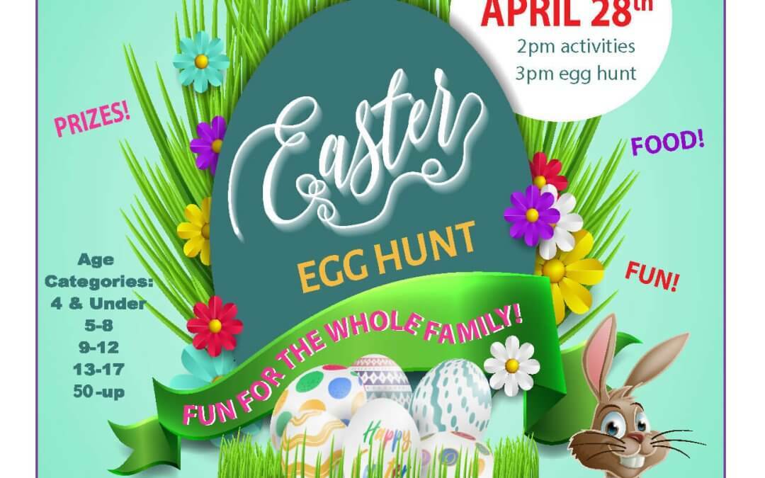 Easter Egg Hunt Rescheduled For Sunday, April 28th