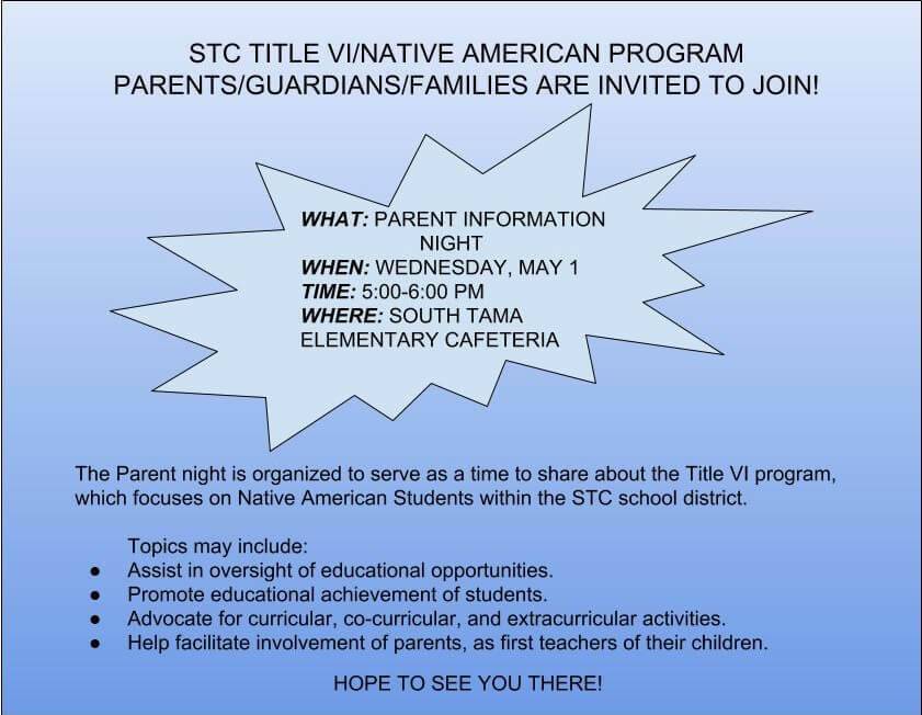 STC Title VI Parent Information Night