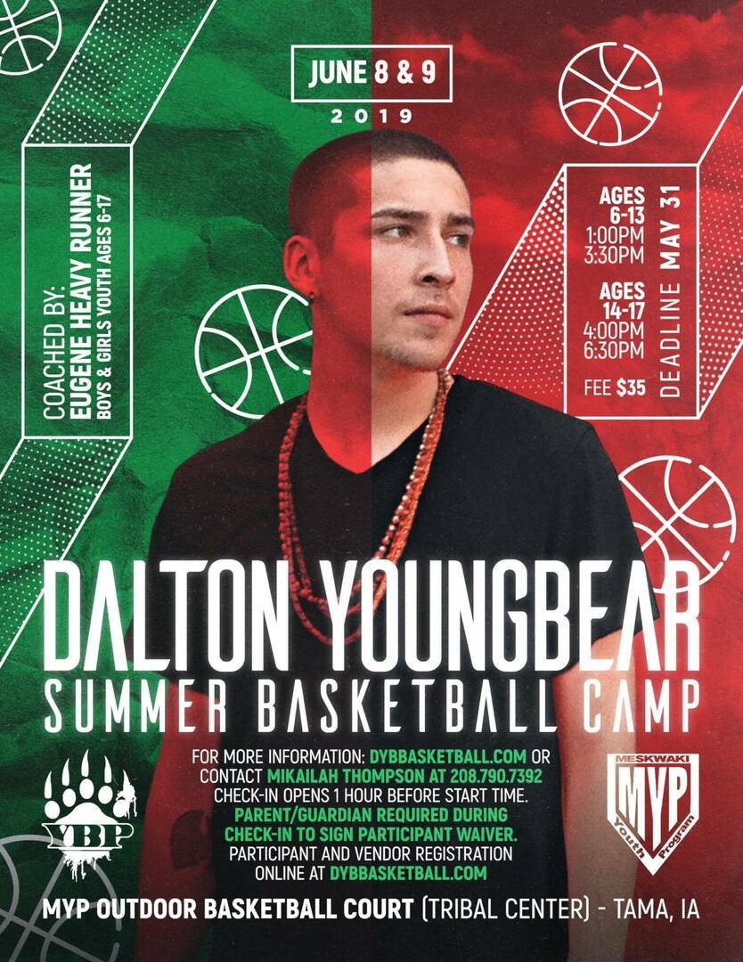 Dalton Youngbear Youth Basketball Camp