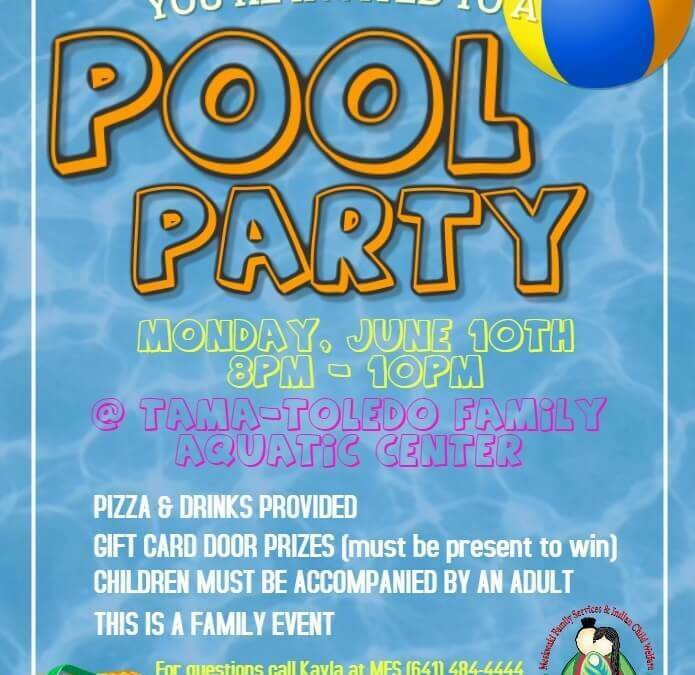 Reminder: Pool Party Tonight!