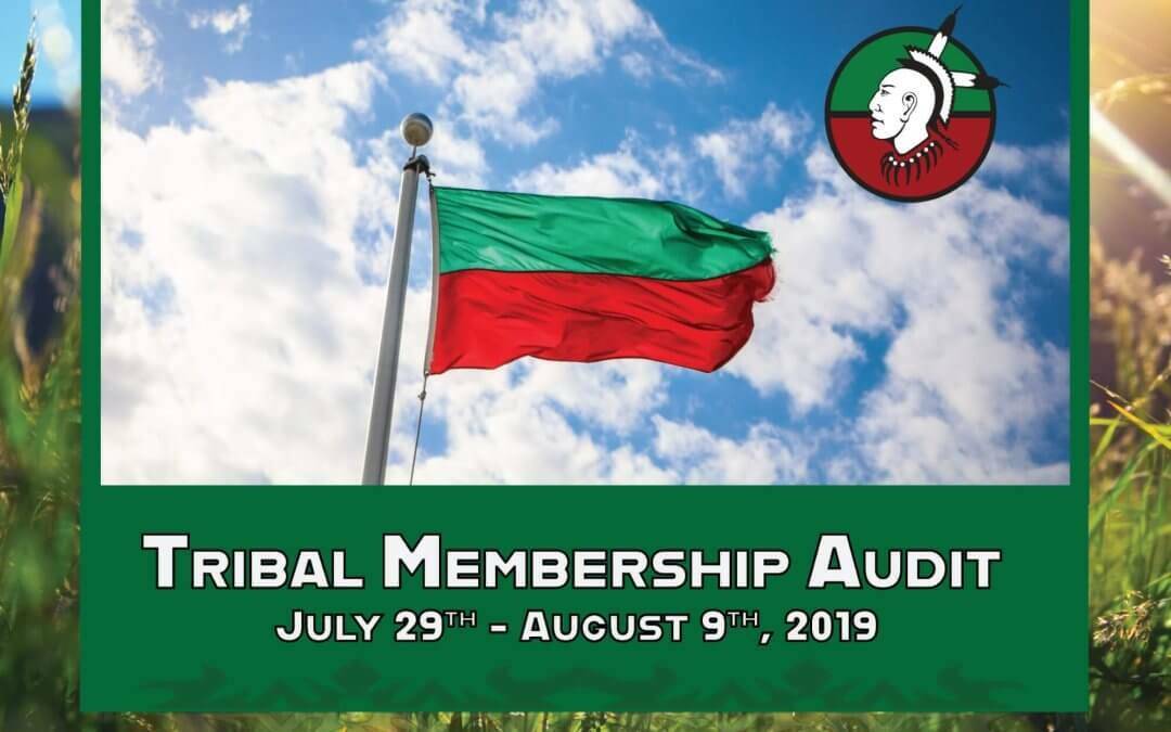 Tribal Membership Audit Reminder