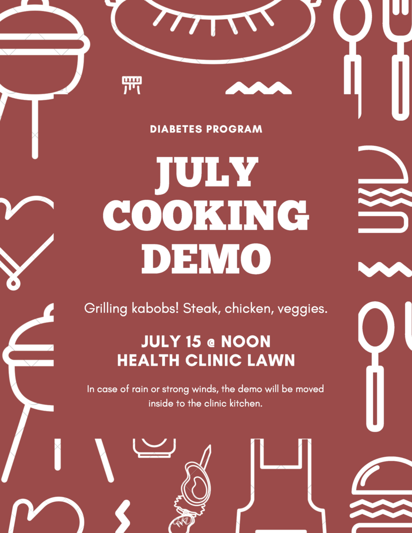 Today: Cooking Demo