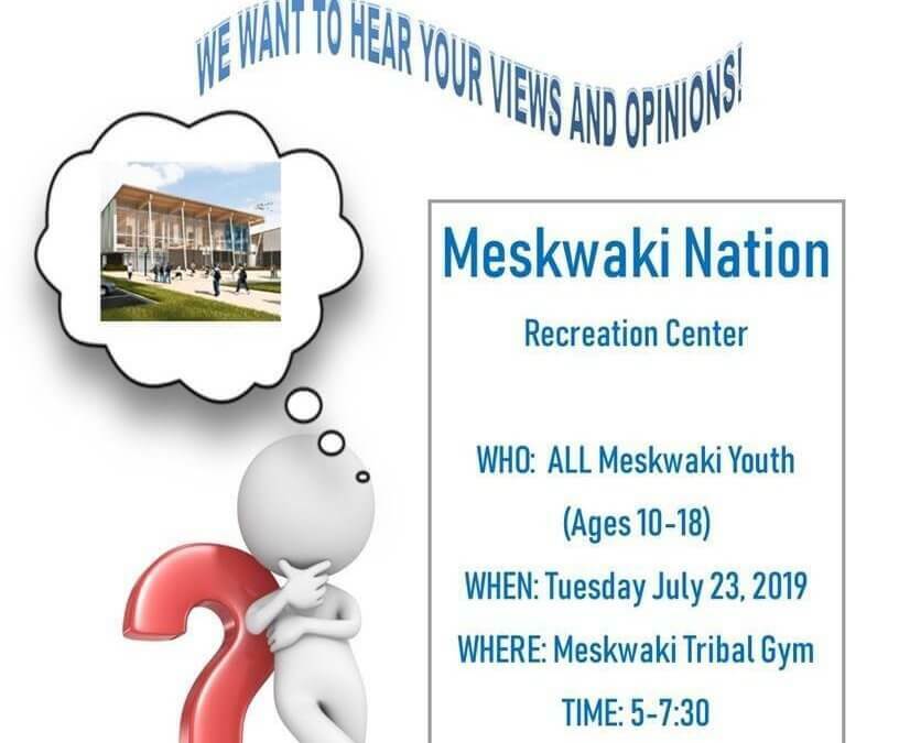 Focus Group for Meskwaki Youth Ages 10-18