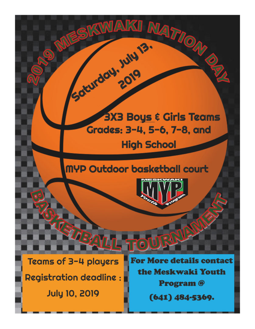 MYP Meskwaki Nation Day 3×3 Youth Basketball Tournament