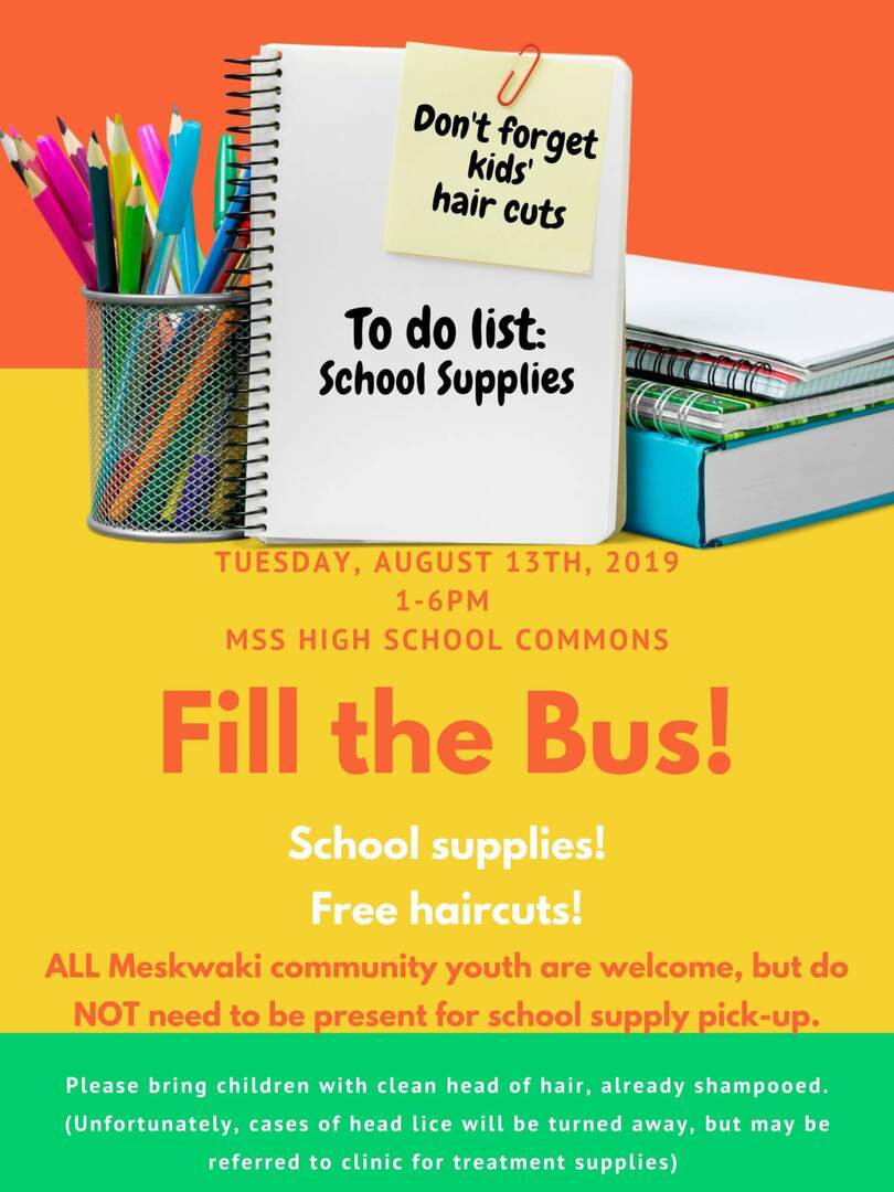UPDATED INFORMATION – FILL THE BUS EVENT