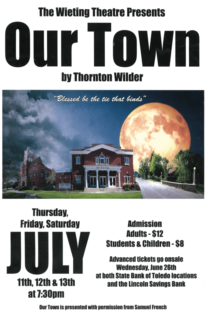 Our Town – Weiting Theatre Play