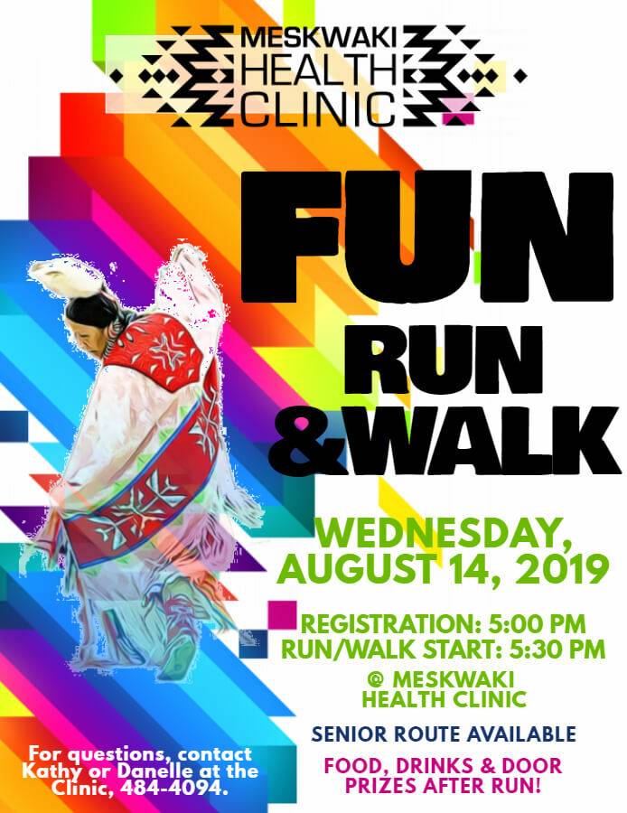 Meskwaki Health Clinic Fun Run & Walk Tomorrow!
