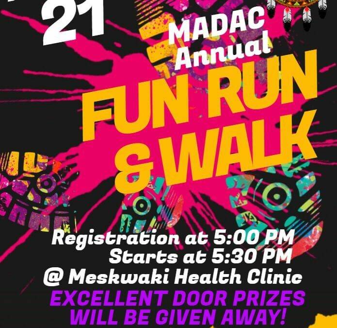 MADAC Hosting a Fun Run & Walk on August 21st