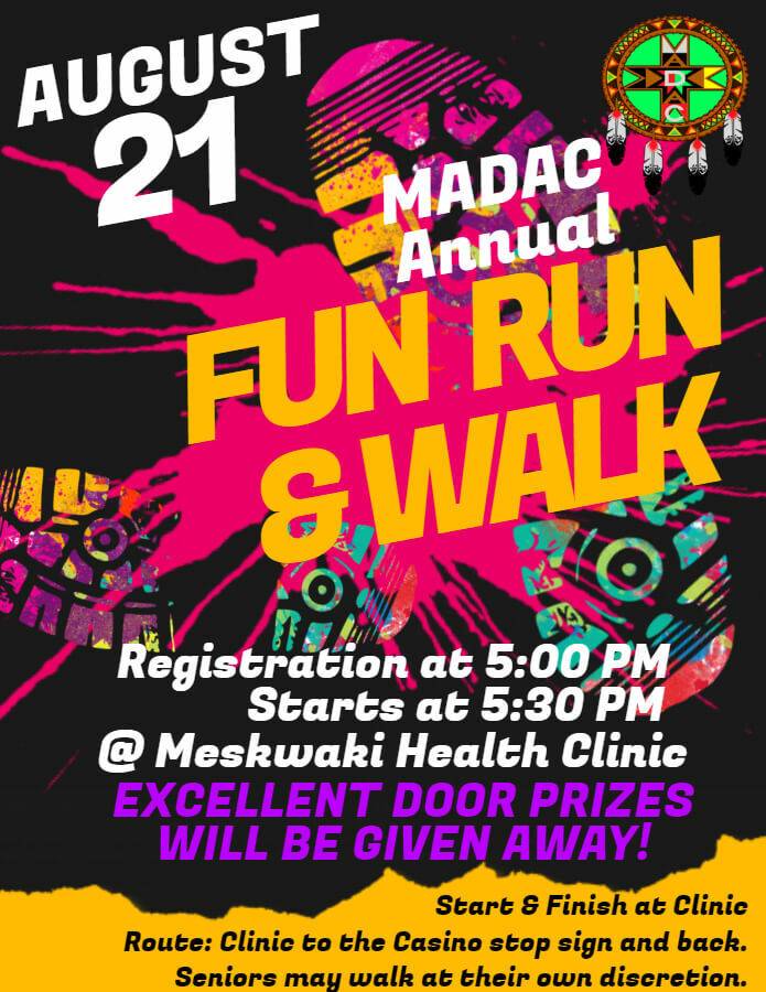 MADAC Hosting a Fun Run & Walk on August 21st