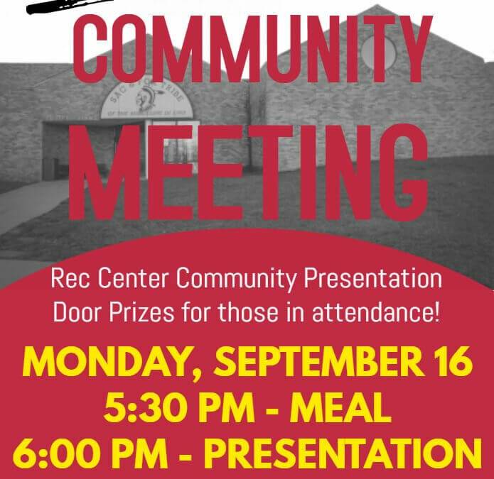 Rec Center Community Meeting Tonight!