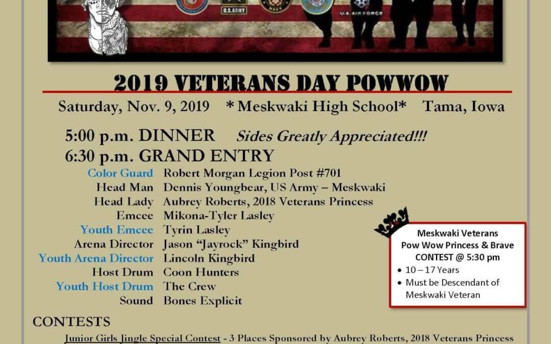 2019 Meskwaki Veterans Day Powwow