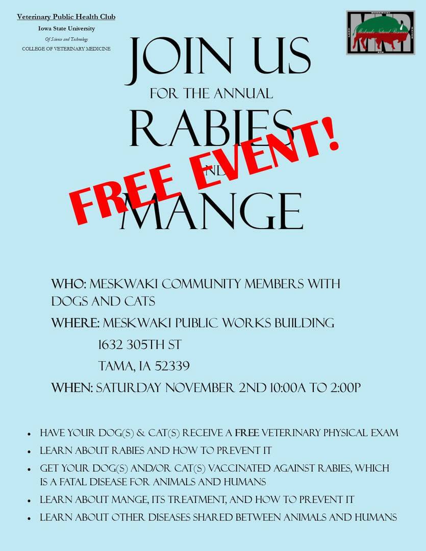 Free Rabies and Mange Clinic