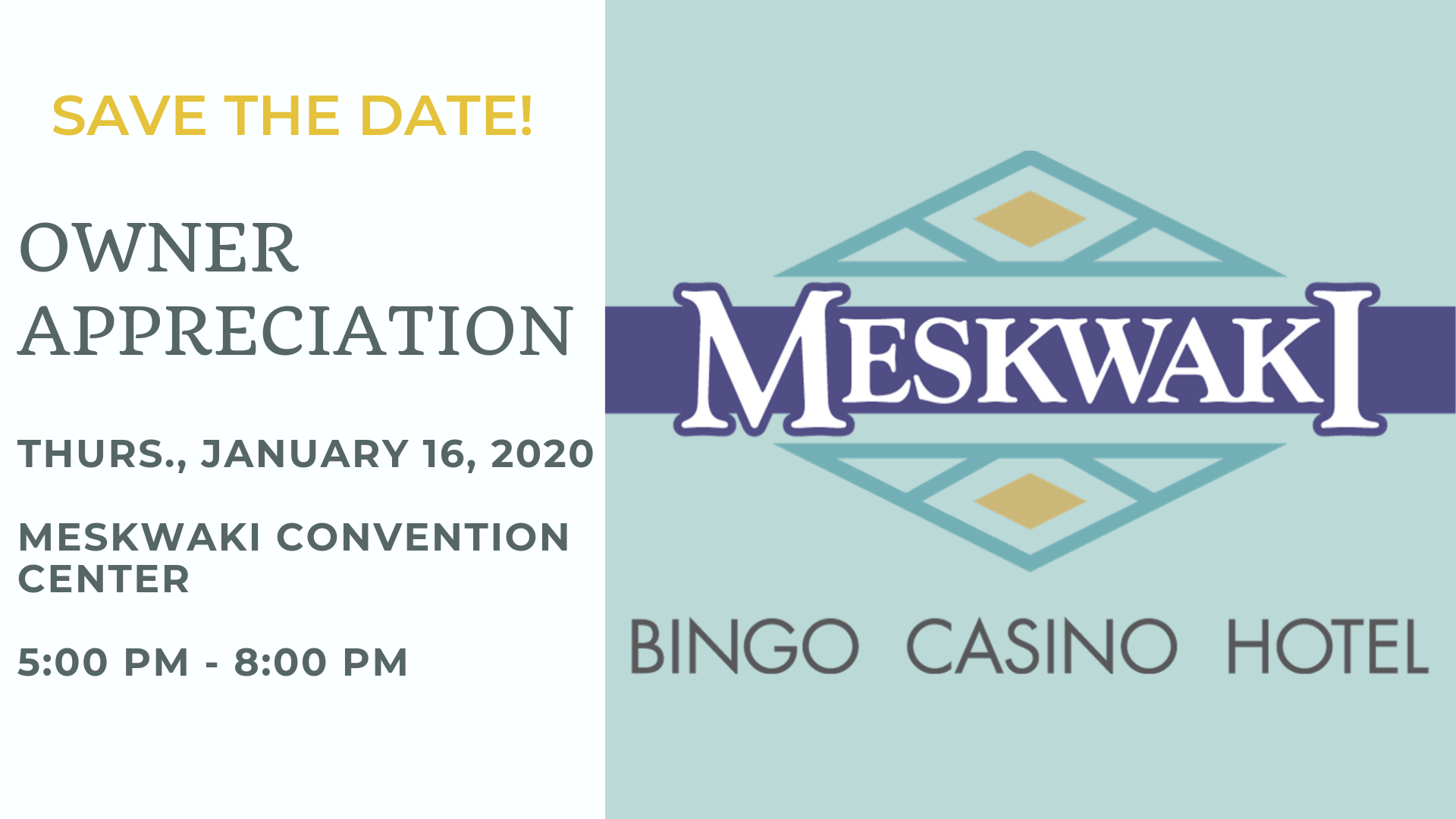 Owner Appreciation – Save the Date!