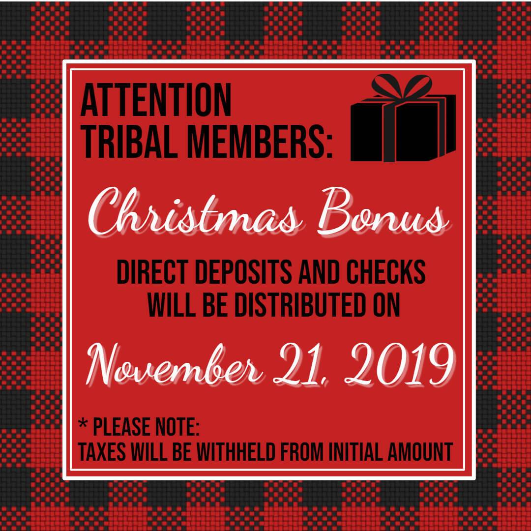 Christmas Bonus Distribution Date