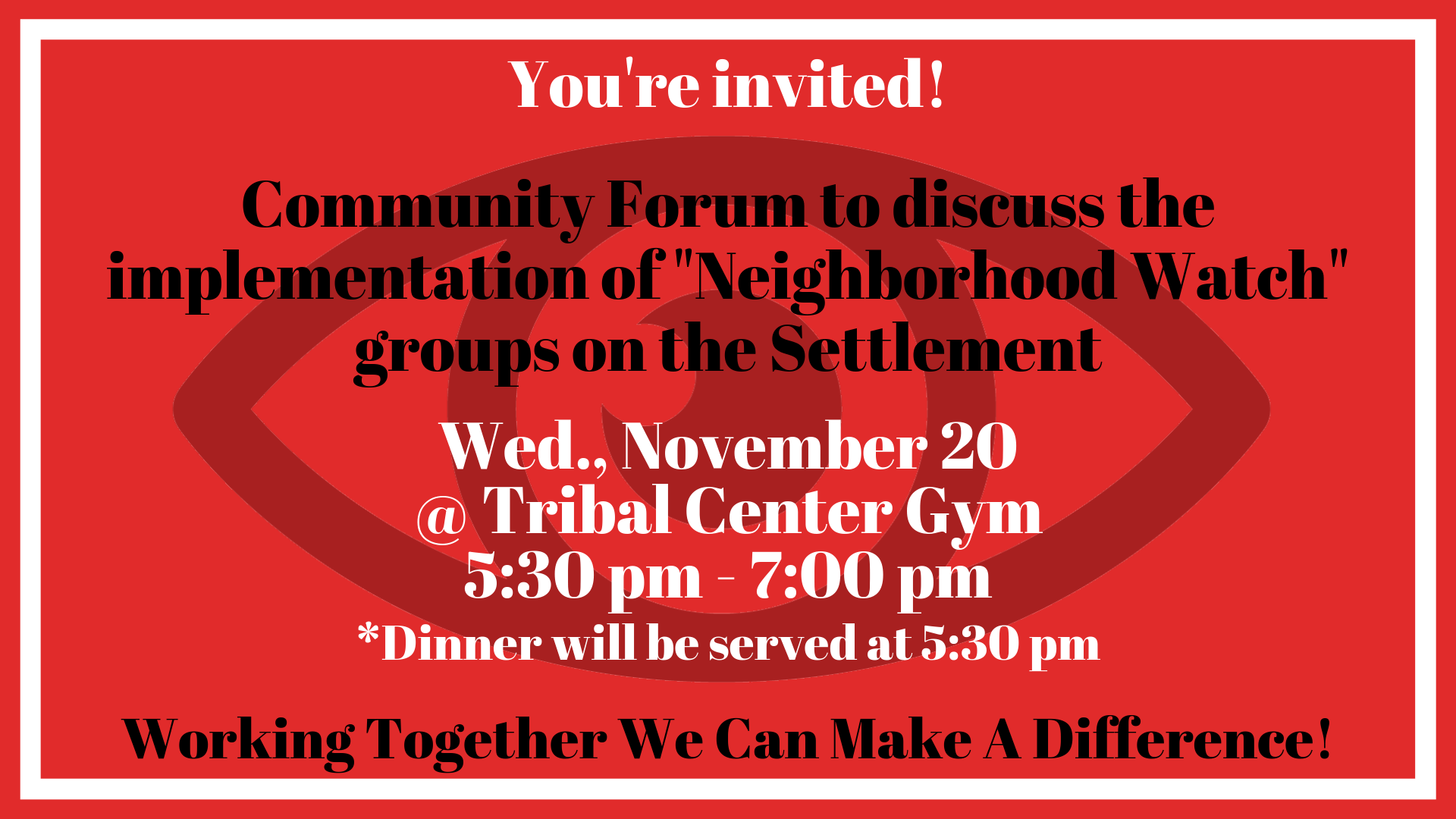 Neighborhood Watch Forum
