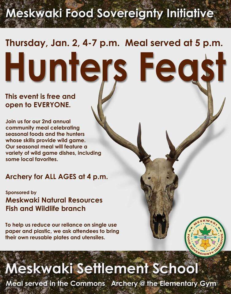 Hunters Feast on January 2nd at MSS