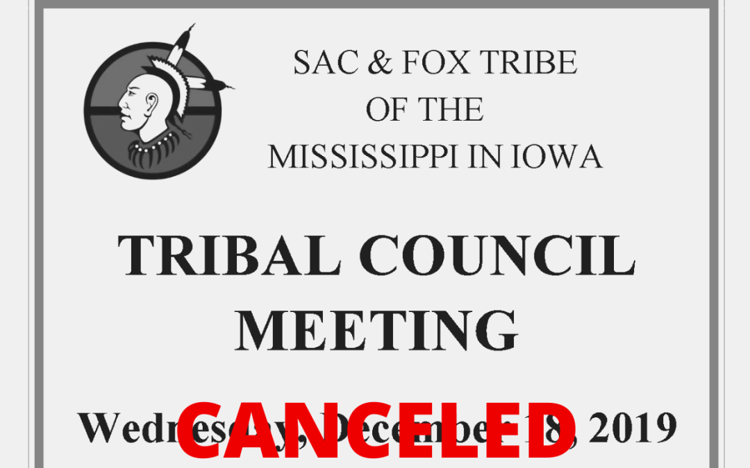 Canceled: Tribal Council Meeting