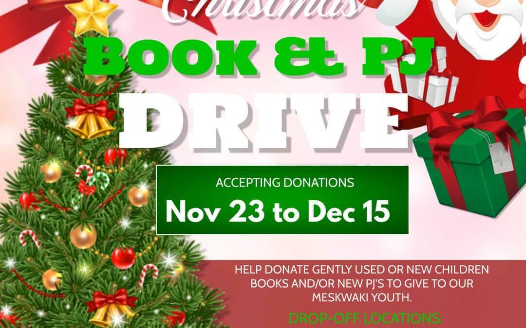 Meskwaki Youth Program Christmas Book and PJ Drive