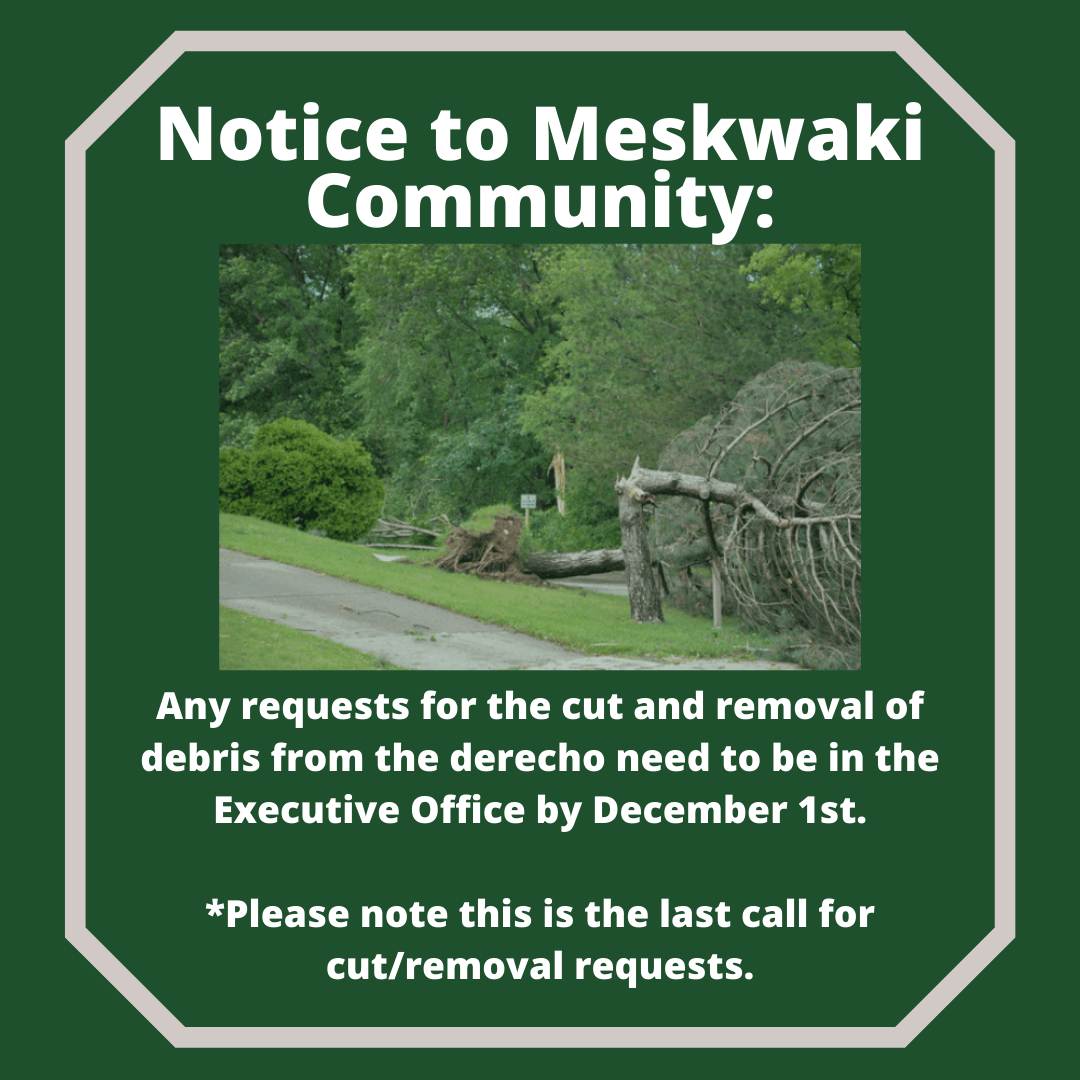 Final Call for Derecho Cut/Removal Requests