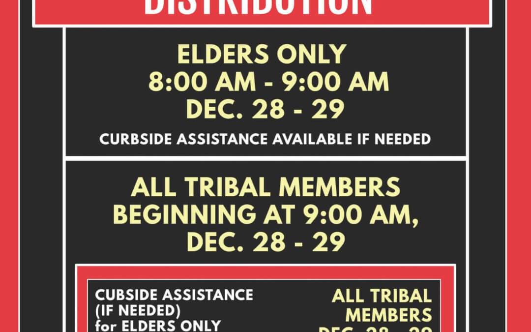 Covid-19 Emergency Relief Funds Distribution, Dec. 28-29