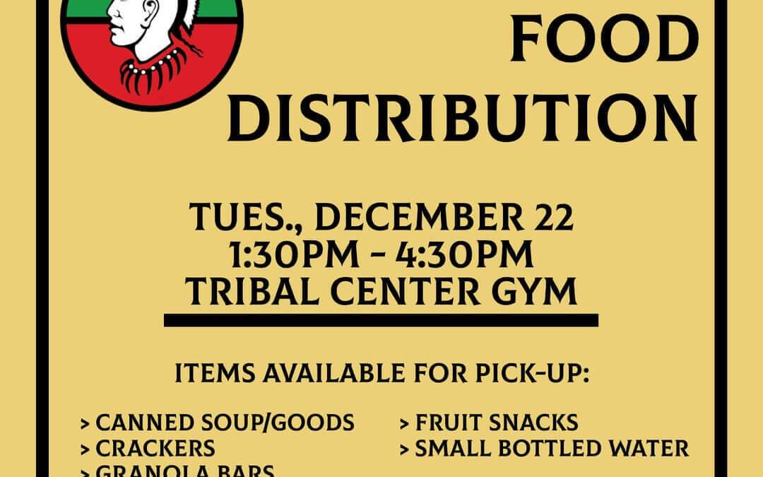 Community Food Distribution 12/22