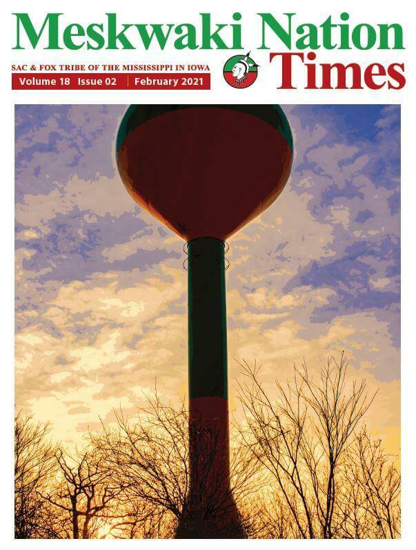 Cover of the February 2021 Meskwaki Nation Times