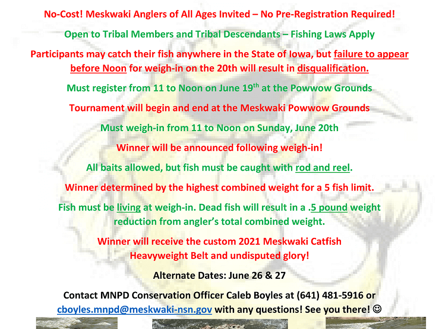2021 Meskwaki Heavyweight Catfish Tournament