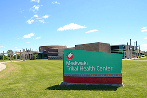 Sign for the Meskwaki Tribal Health Center