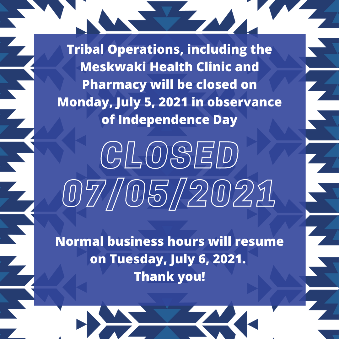 Tribal Operations Closed July 5