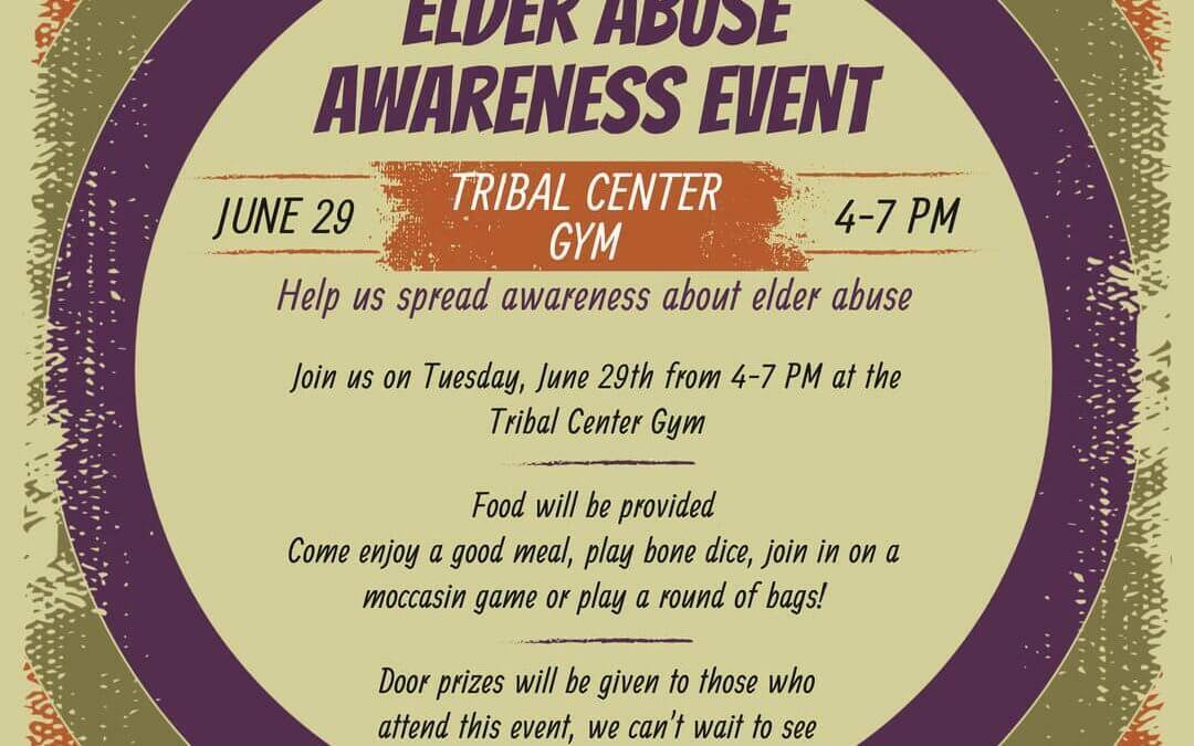 Elder Abuse Awareness Event to be held June 29
