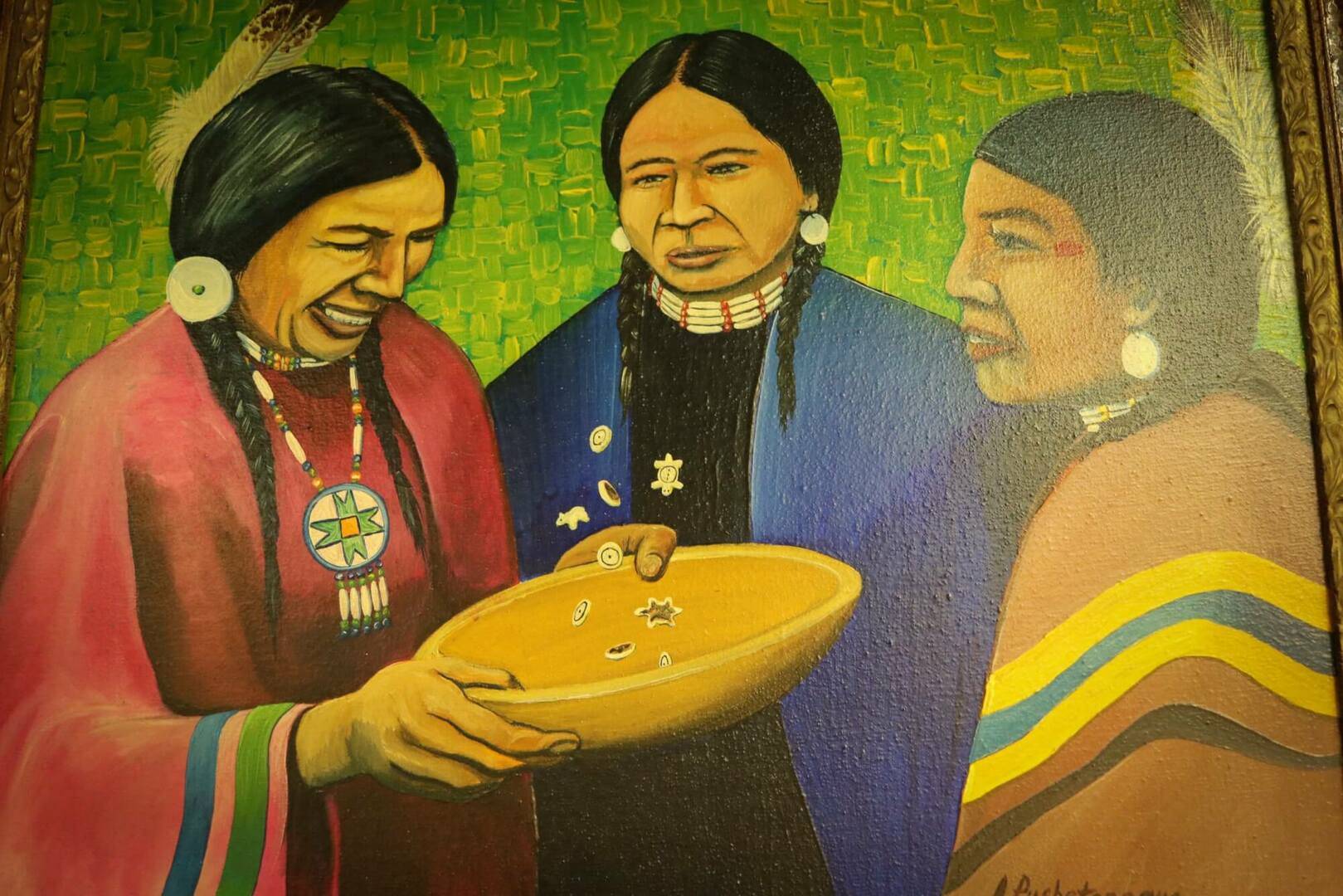 Painting of Meskwaki women