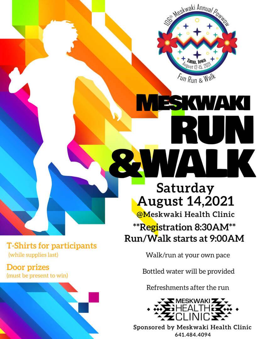 Meskwaki Health Clinic Run/Walk Flyer