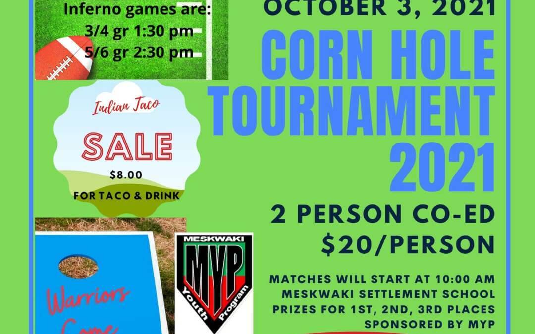 Warrior Booster Club Corn Hole Tournament & Indian Taco Sale
