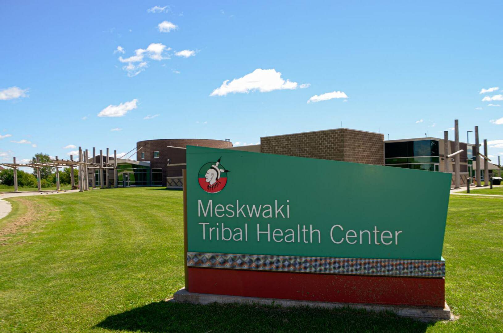 Meskwaki Tribal Health Center Building Sign