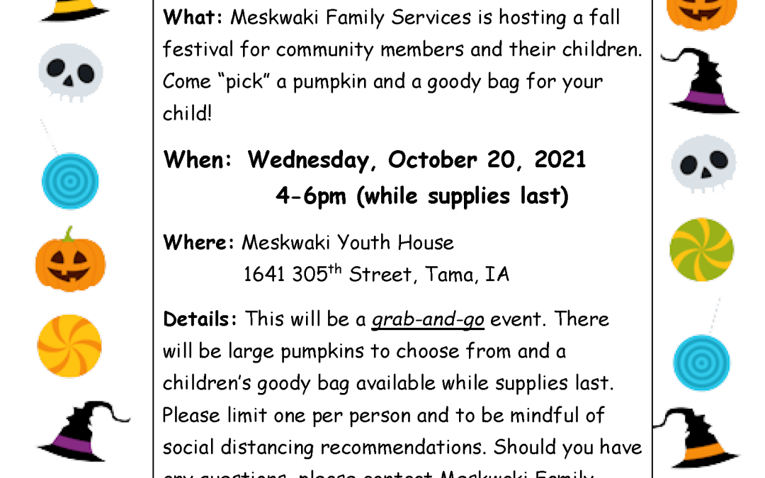 Meskwaki Family Services Fall Festival