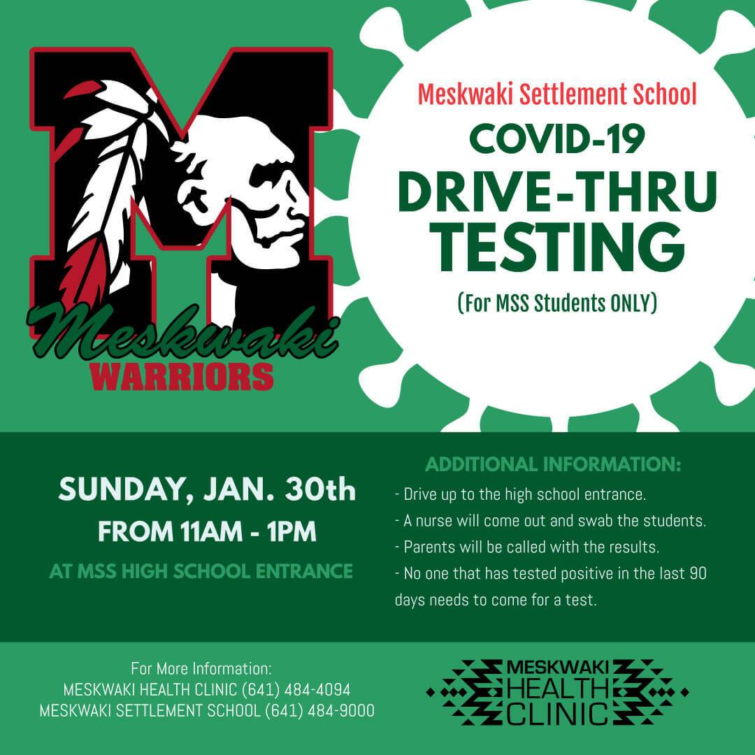 MSS Covid-19 Drive-Thru Testing (MSS Students Only)
