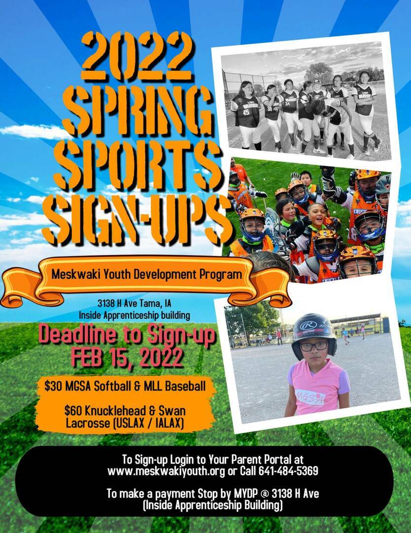 2022 Spring Sports Sign-Ups