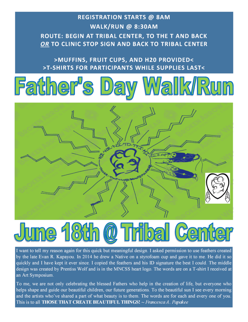 MNCSS to host Father’s Day Walk/Run on June 18, 2022