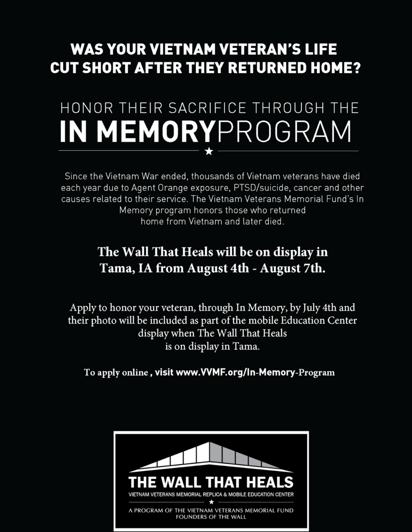 In Memory Program, The Wall That Heals
